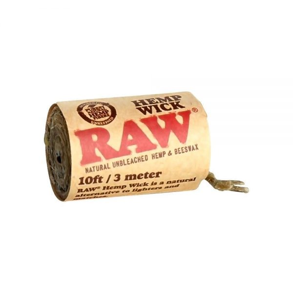 RAW Hemp Wick 3m Natural Unbleached Hemp and Beeswax Roll