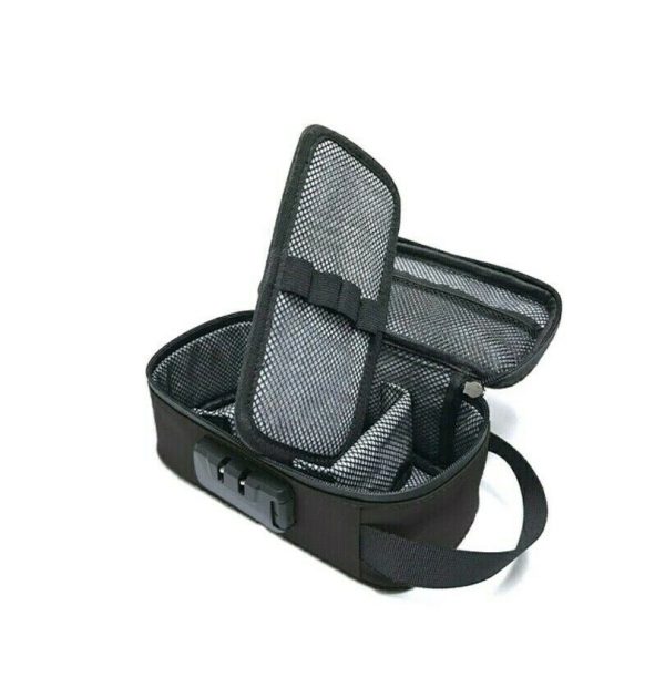 Stash Case - Locking Case with Odor Control (Carbon lined, Black )