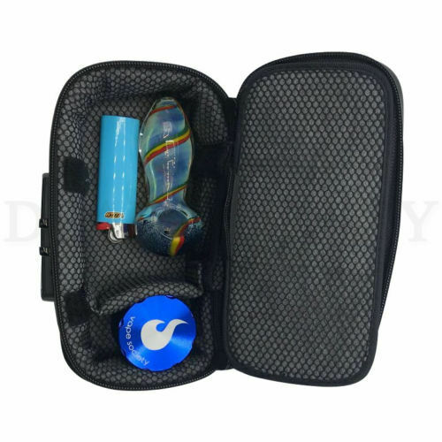 Stash Case - Locking Case with Odor Control (Carbon lined, Black )