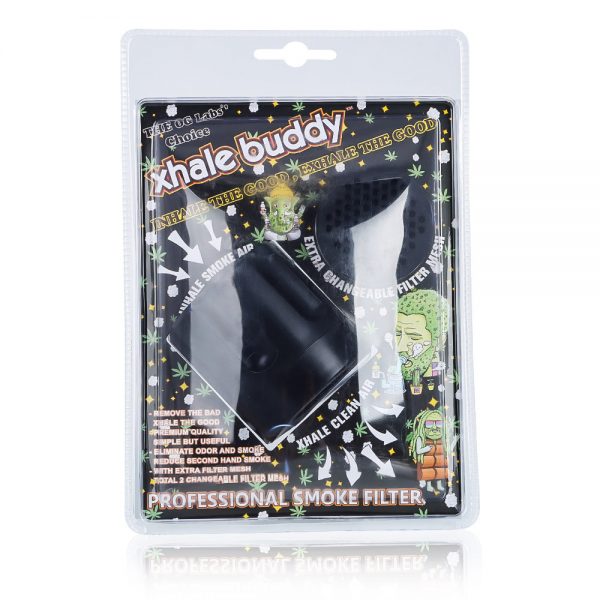 XHALE BUDDY Carbon Smoke Filter – Black