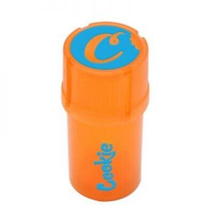 Cookies No-Smell Storage Container and Grinder MedTainer (Orange)