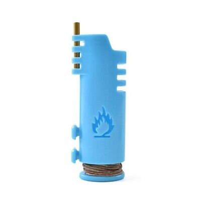 HEMPLIGHT Wick Dispenser for Bic Lighter + 5ft of hemp-wick (Blue)
