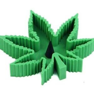 Silicone Weed Leaf Design Ash Tray Stoker Poker